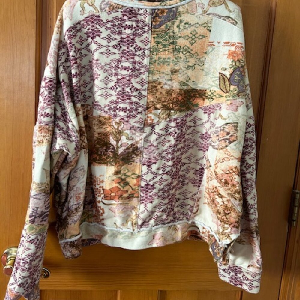 Artsy cotton sweater by Anthropology (XL)